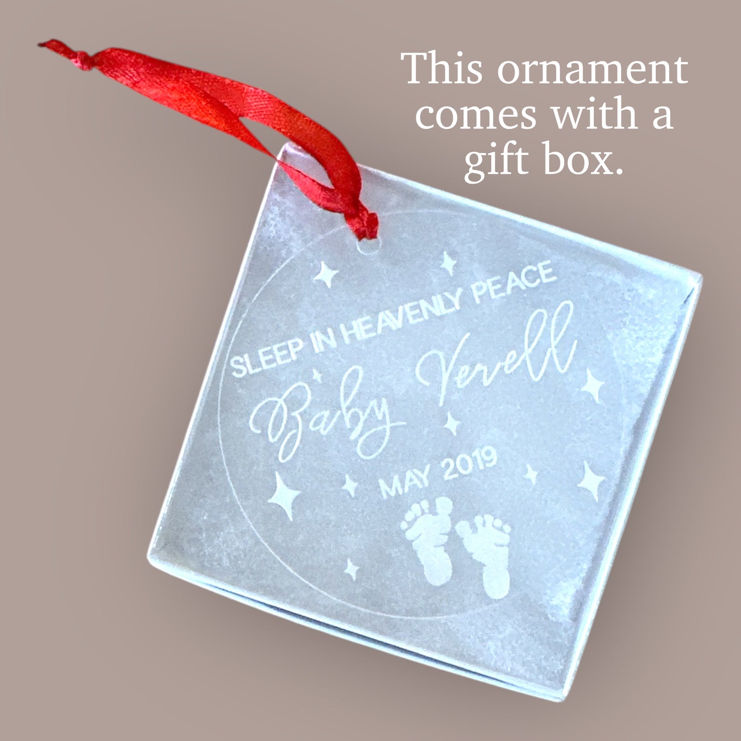 Sleep in Heavenly Peace Baby Loss Christmas Ornament