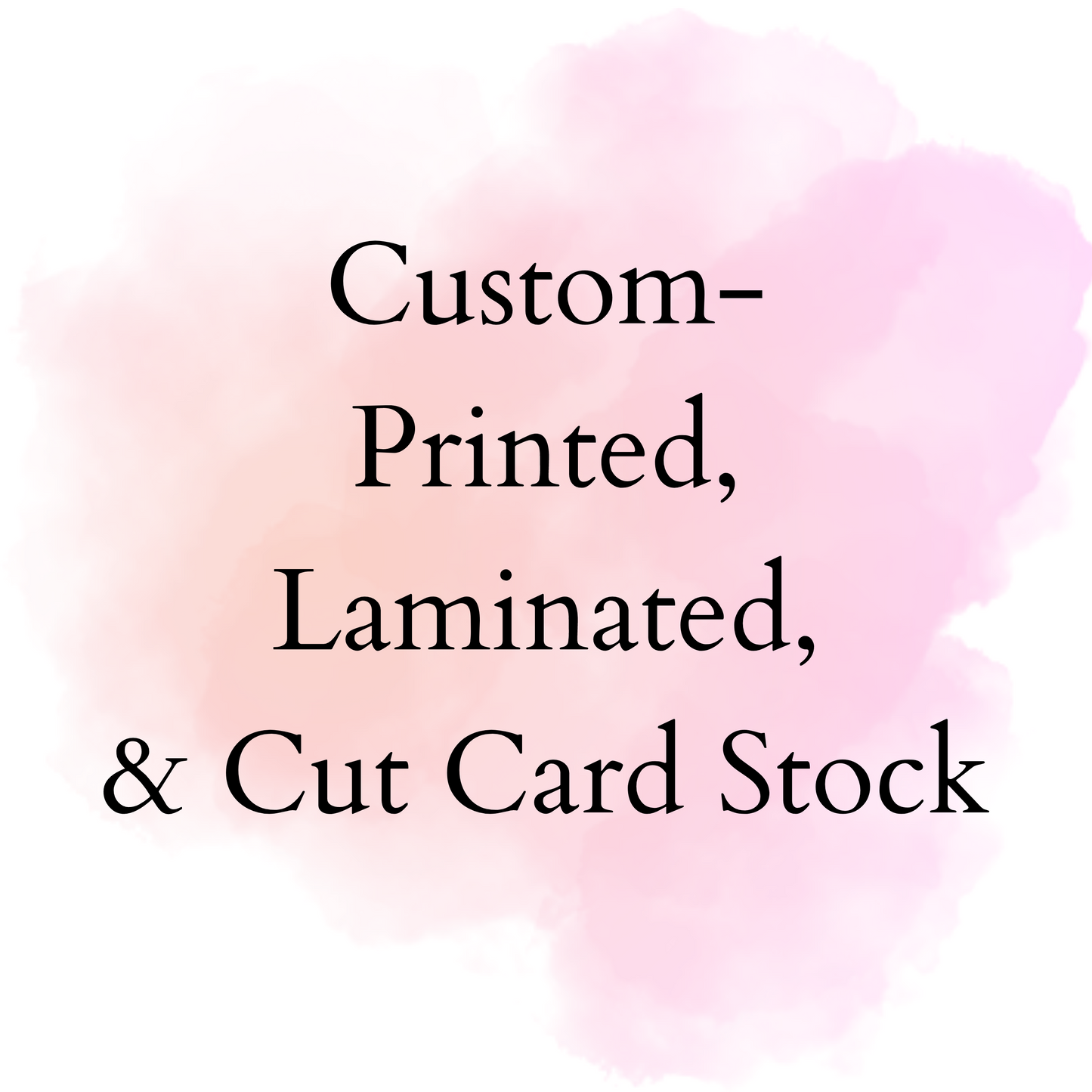 Custom Card Stock