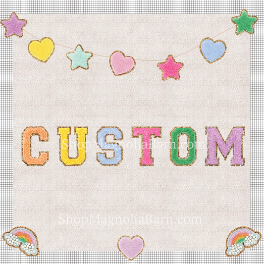 Chenille Patches Digital Download -CUSTOM