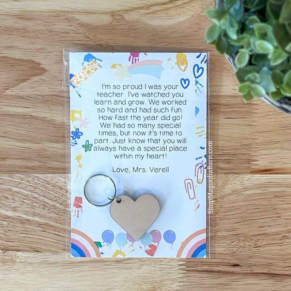 Heart Poem- End Of Year Gift for students