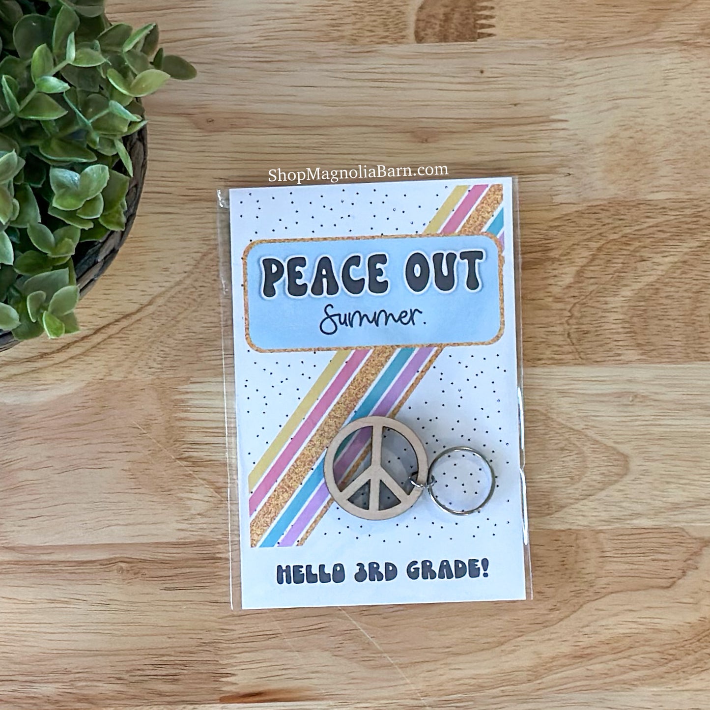 Peace Out Summer- Beginning of Year Student Gift