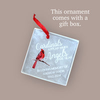 Acrylic Laser Engraved Cardinal Ornament