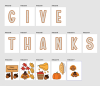 Give Thanks Bulletin Board- Digital Download