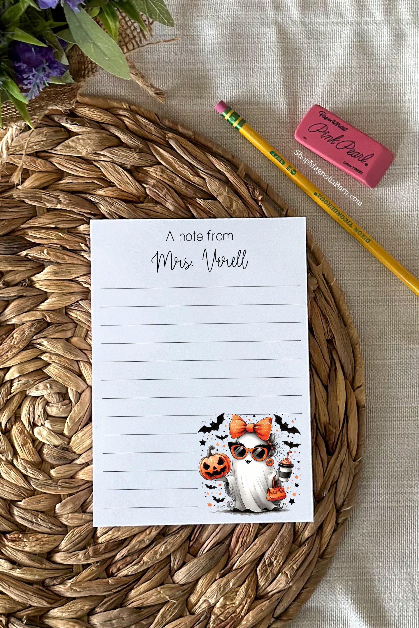 Cute Ghost Name Notepad